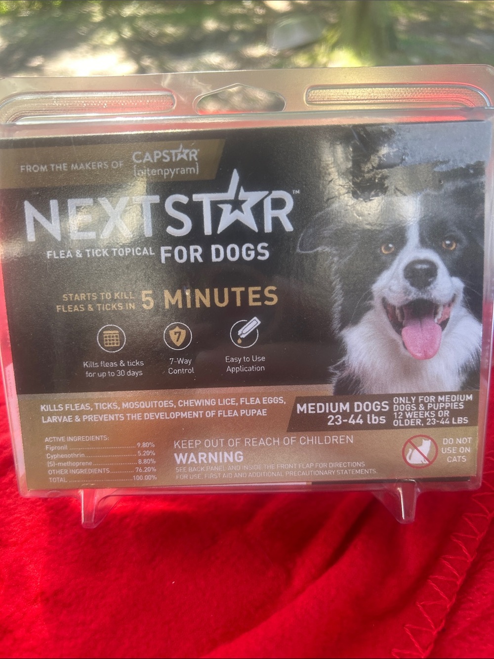 Nextstar Flea & Tick Topical for Dogs - Medium - 23-44 lbs 3 dose